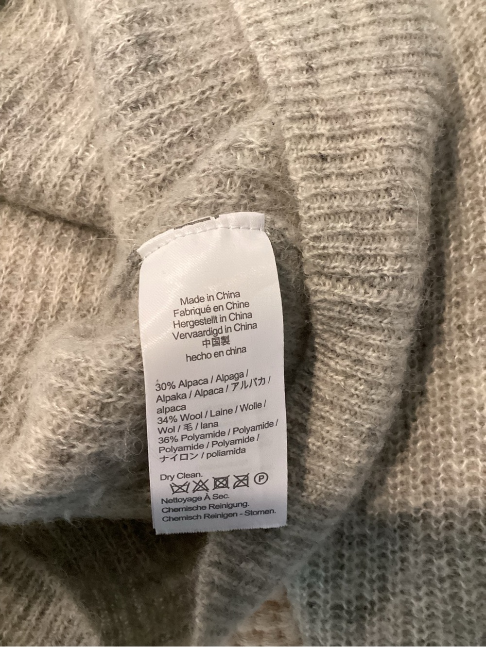 J. Crew Light Gray Cropped V-Neck Button-Front Ribbed Cardigan - Picture 8 of 8